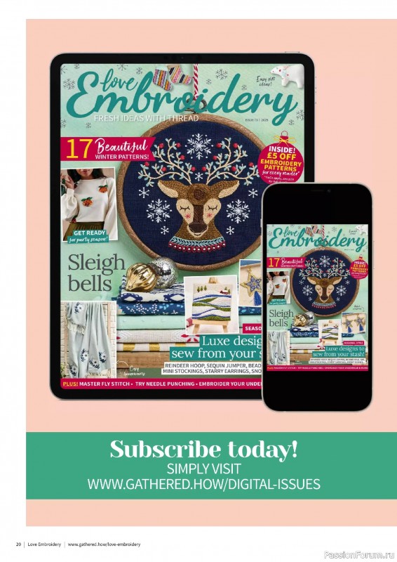 Коллекция вышивки в журнале «Love Embroidery №73 2025»