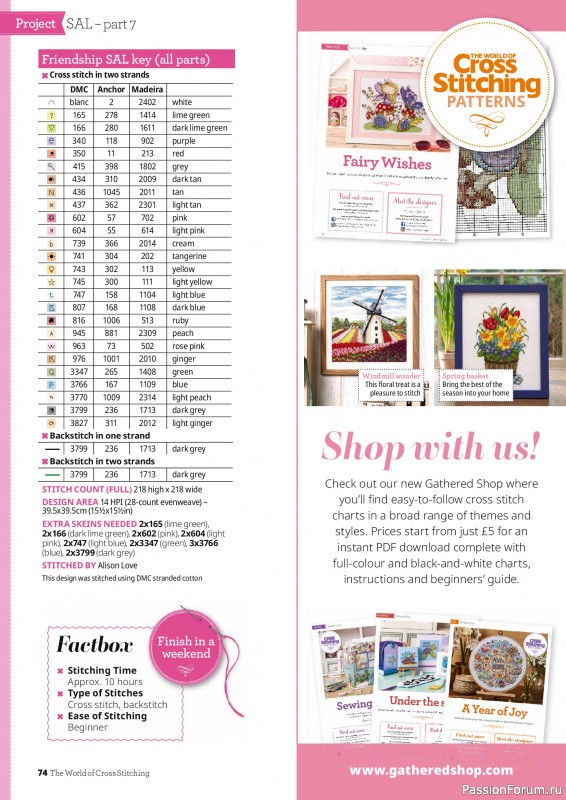 Коллекция вышивки в журнале &laquo;The World of Cross Stitching №372 2026&raquo;