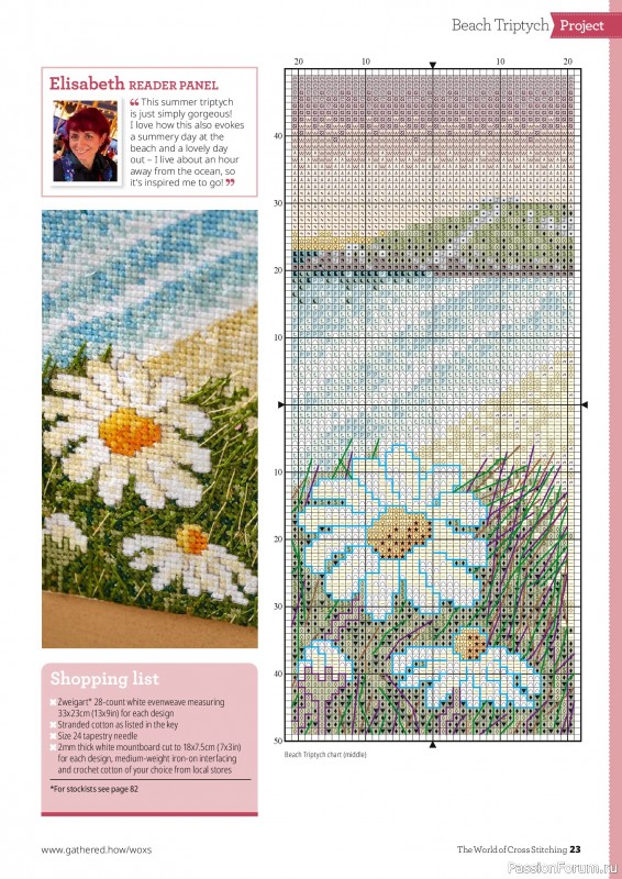 Коллекция вышивки в журнале «The World of Cross Stitching №373 2026»