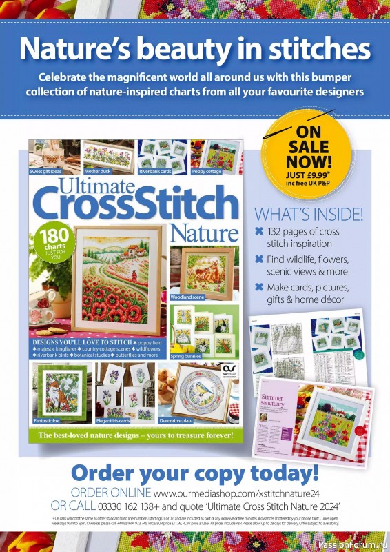 Коллекция вышивки в журнале «Ultimate CrossStitch Cards №58 2025»