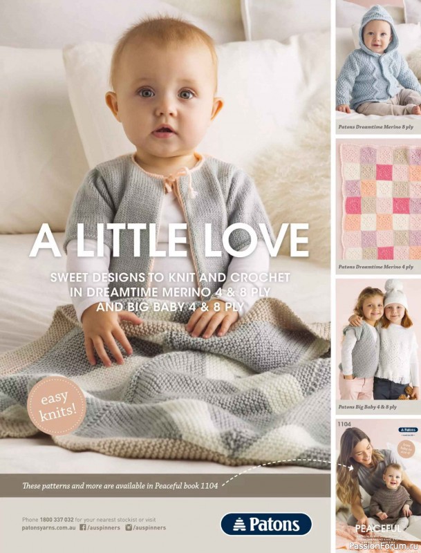 Вязаные модели спицами в журнале &laquo;Australian Knitting Vol.18 №1 2026&raquo;