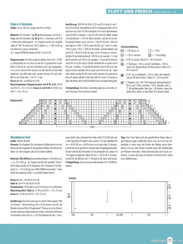 Вязаные модели в журнале &laquo;Hundert Seiten voller Ideen №1 2026 - Tucher & Schals&raquo;