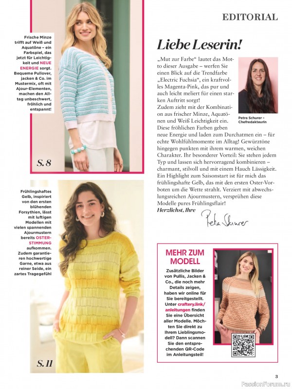 Вязаные модели в журнале &laquo;Sabrina №4 2026 German&raquo;