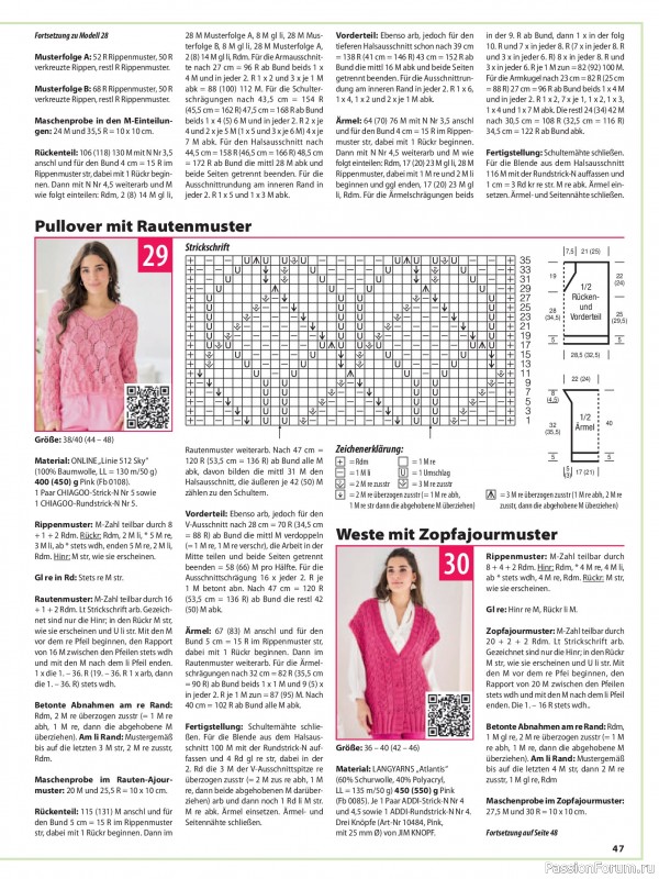 Вязаные модели в журнале &laquo;Sabrina №4 2026 German&raquo;