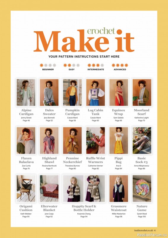 Вязаные проекты крючком в журнале «Inside Crochet №182 2025»