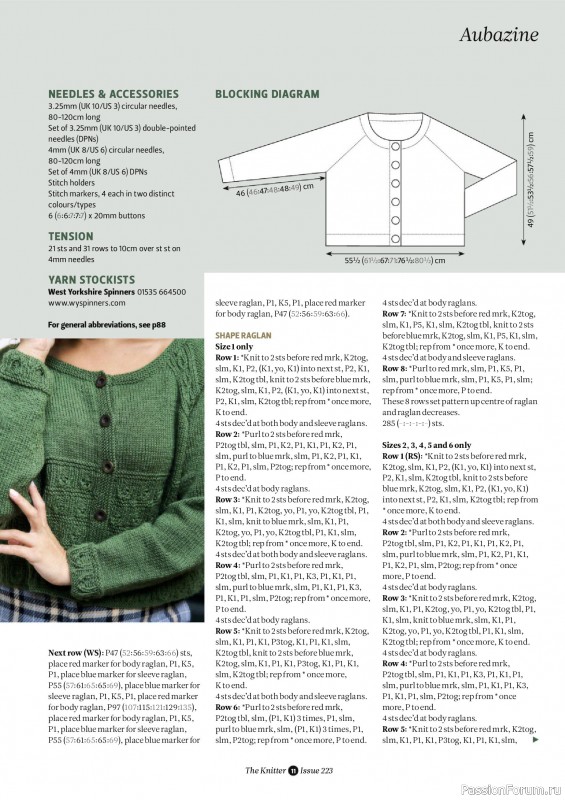 Вязаные проекты спицами в журнале &laquo;The Knitter №223 2025&raquo;