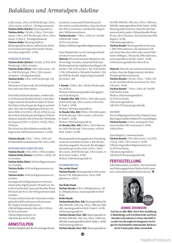 Вязаные проекты спицами в журнале «The Knitter №79 2025 Germany»