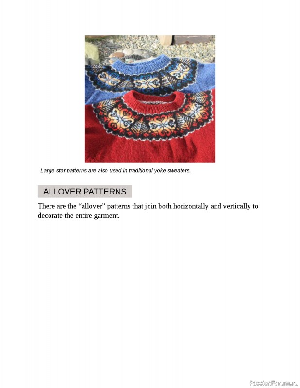 Вязаные проекты в книге «Fair Isle Knitting Tradition».