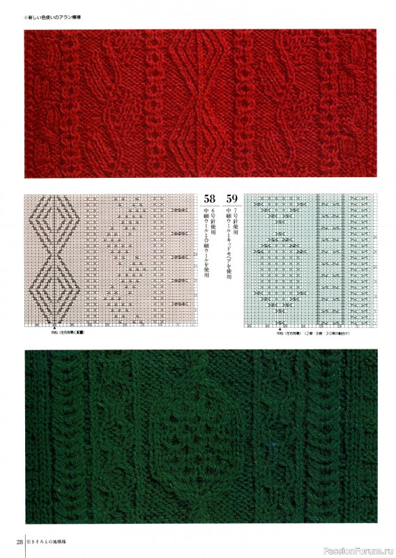 Вязаные проекты в книге «Fun of Color Patterns 200».