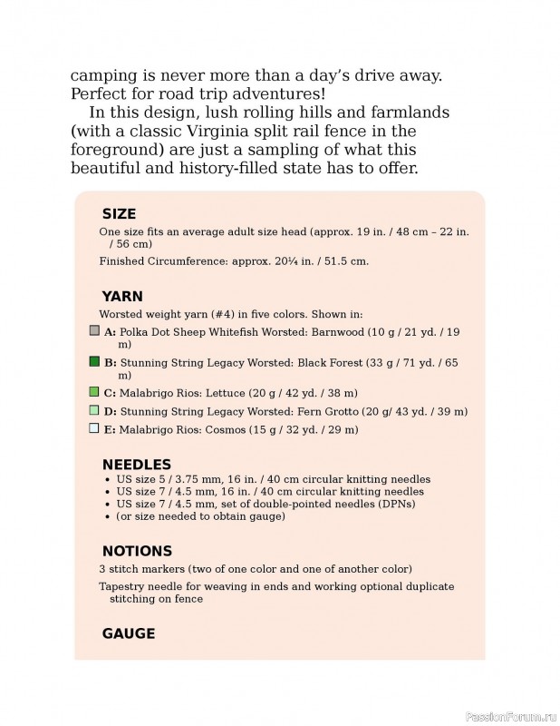 Вязаные проекты в книге «Knitting the U.S.A.». Часть 2