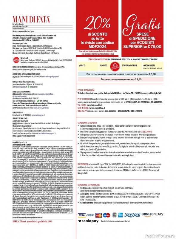 Коллекция проектов для рукодельниц в журнале «Mani di Fata №1 2024»
