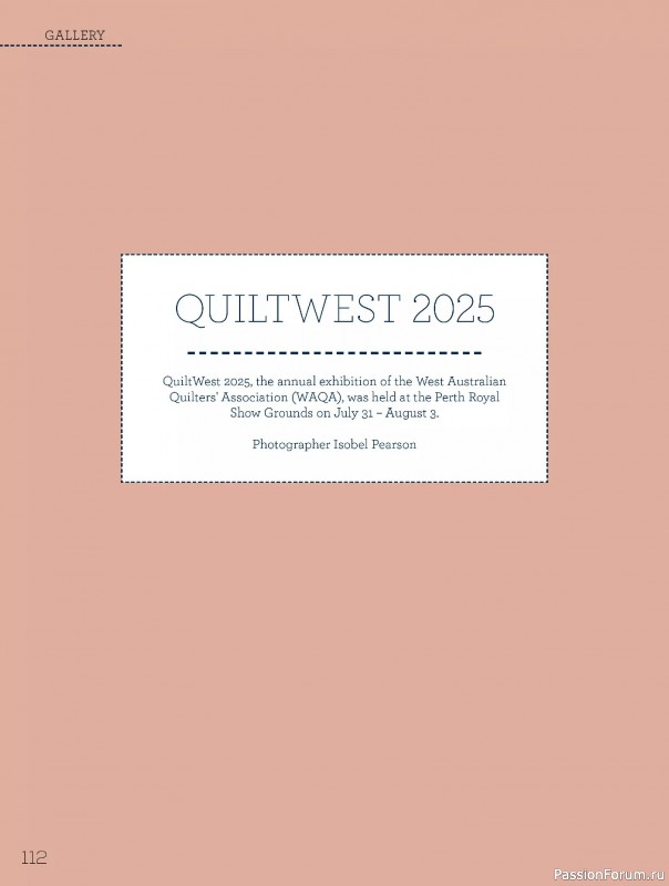 Коллекция проектов для рукодельниц в журнале «Quilters Companion №136 2025»