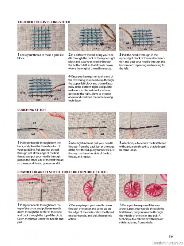 Коллекция вышивки в книге «Modern Japanese Embroidery Stitches»