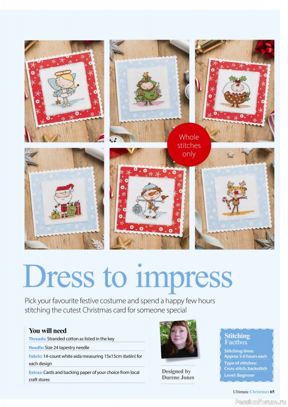 Коллекция вышивки в журнале «Ultimate CrossStitch - Christmas 2025»