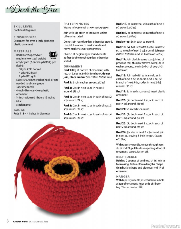 Вязаные проекты крючком в журнале &laquo;Crochet World Specials - Late Autumn 2026&raquo;