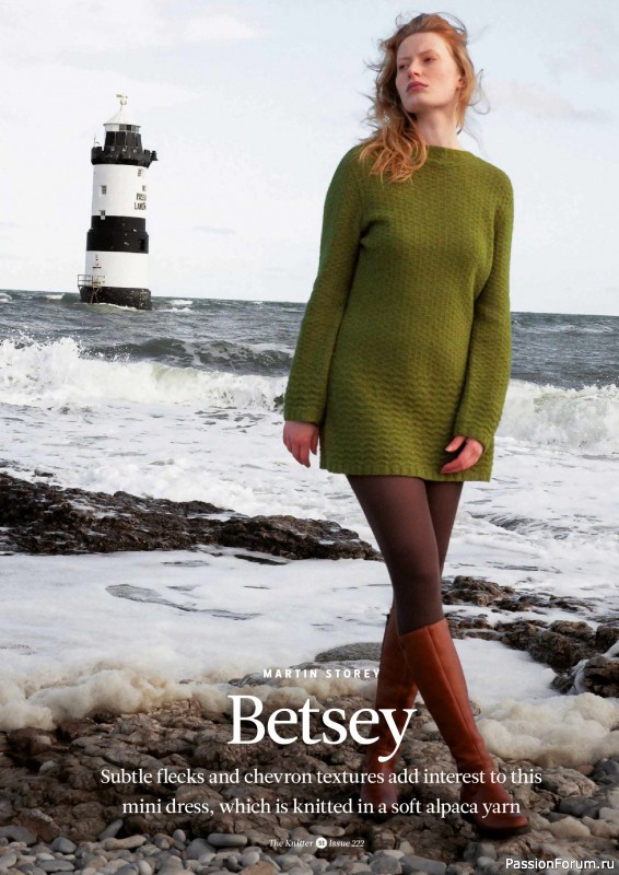 Вязаные проекты спицами в журнале «The Knitter №222 2025»