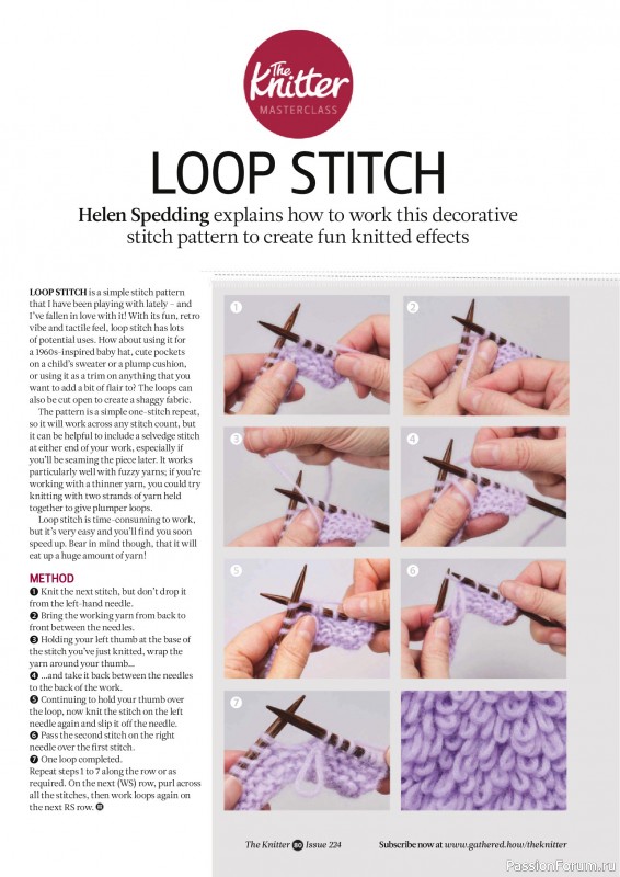 Вязаные проекты спицами в журнале «The Knitter №224 2026»