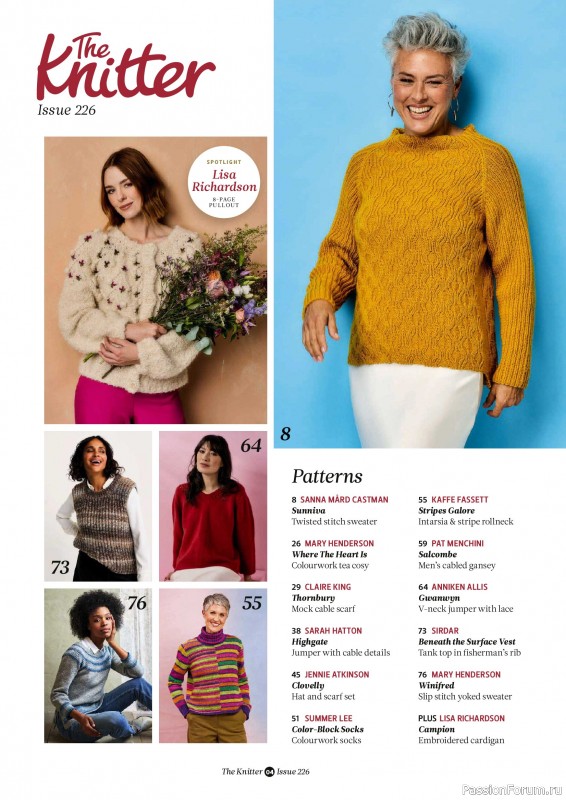 Вязаные проекты спицами в журнале &laquo;The Knitter №226 2026&raquo;