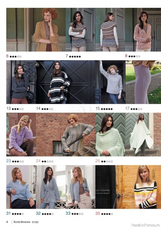 Вязаные проекты в журнале «B-Вязание №1 2022»
