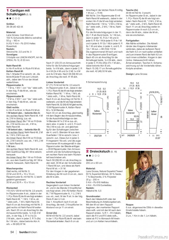 Вязаные проекты в журнале «Burda Stricken №1 2026»