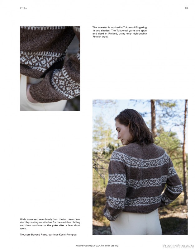 Вязаные проекты в журнале &laquo;Laine Nordic Knits 2024&raquo;