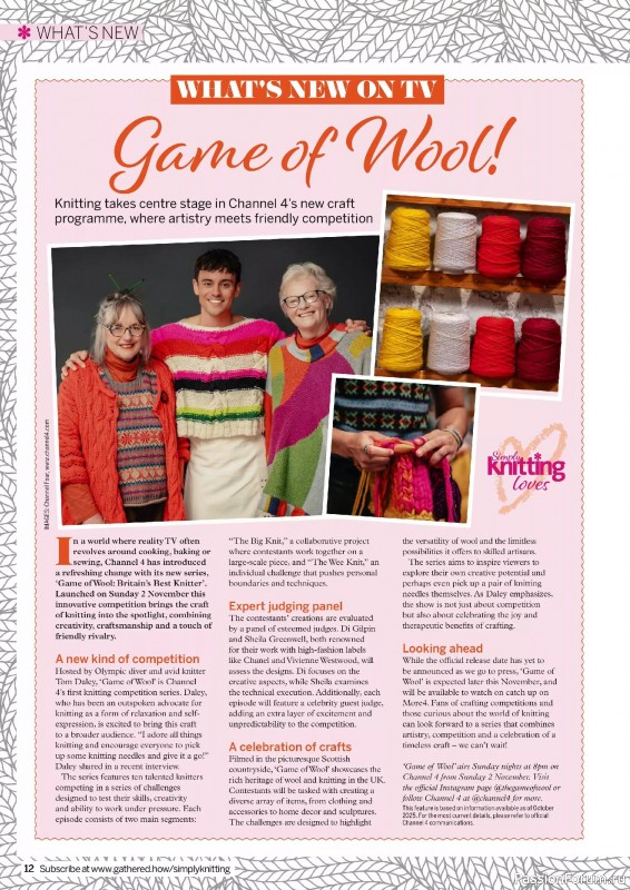 Вязаные проекты в журнале «Simply Knitting №271 2025»
