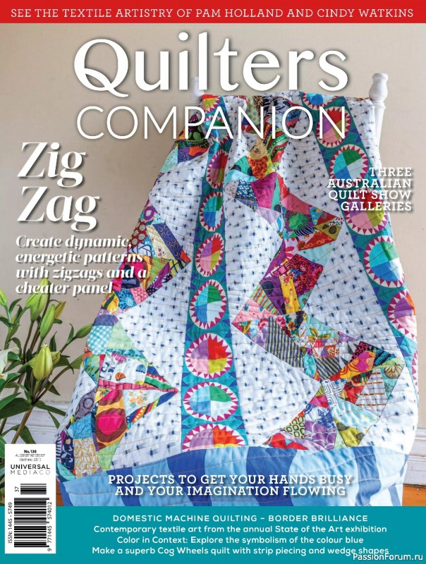 Коллекция проектов для рукодельниц в журнале «Quilters Companion №136 2025»