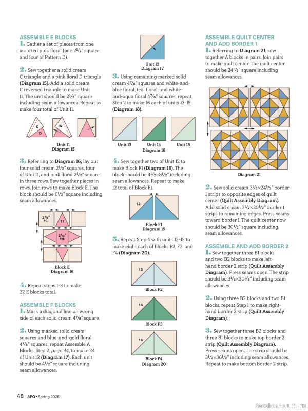 Коллекция проектов для рукодельниц в журнале &laquo;American Patchwork & Quilting №199 2026&raquo;