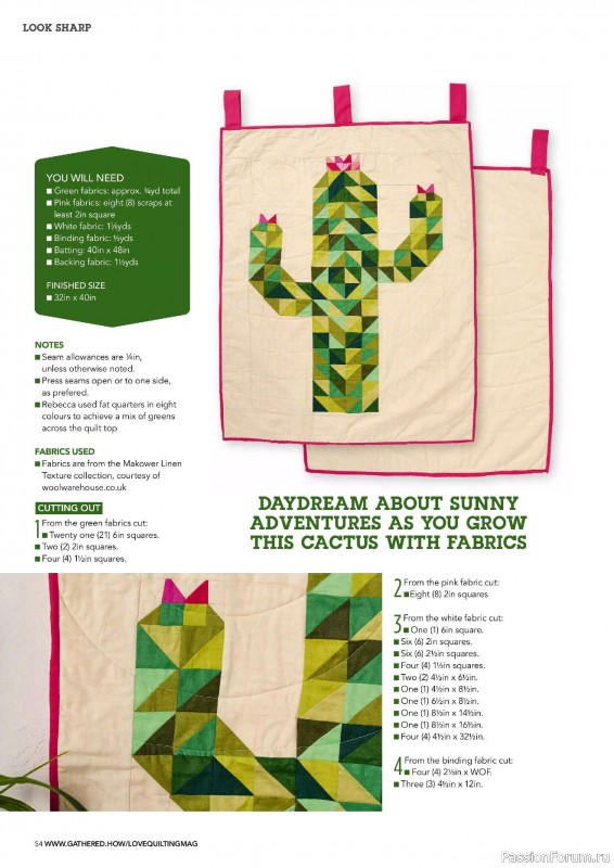 Коллекция проектов для рукодельниц в журнале «Love Patchwork & Quilting №149 2025»