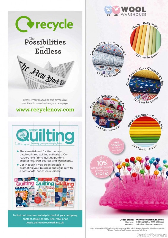 Коллекция проектов для рукодельниц в журнале &laquo;Love Patchwork & Quilting №160 2026&raquo;