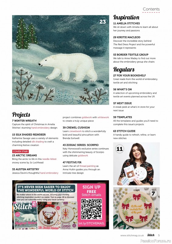 Коллекция проектов для рукодельниц в журнале «Stitch Magazine №158 2025»