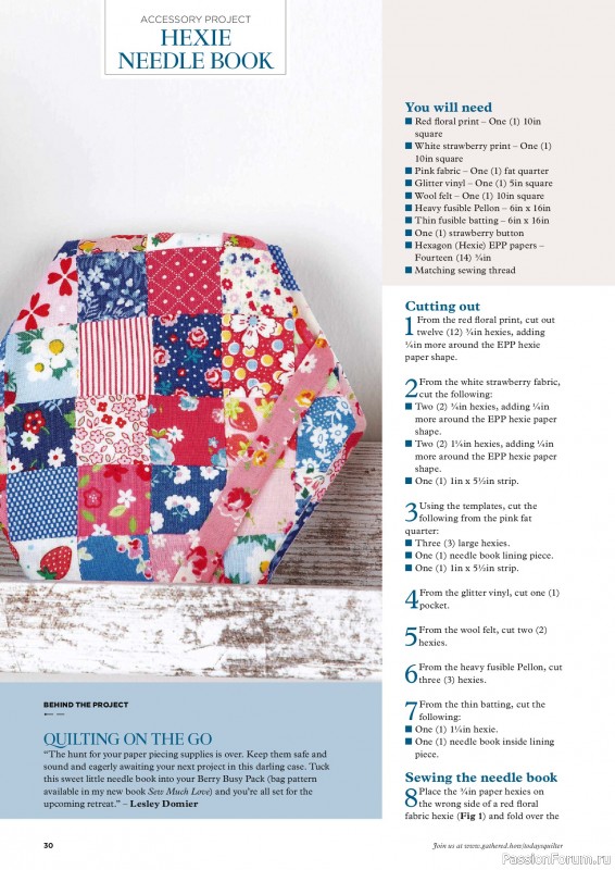 Коллекция проектов для рукодельниц в журнале «Todays Quilter №130 2025»