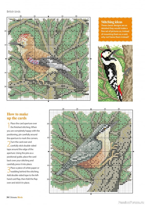Коллекция вышивки в журнале «Cross Stitch Birds - March 2025»