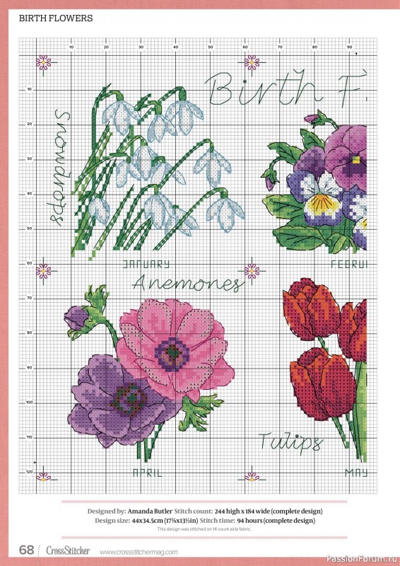 Коллекция вышивки в журнале «CrossStitcher №397 2023»