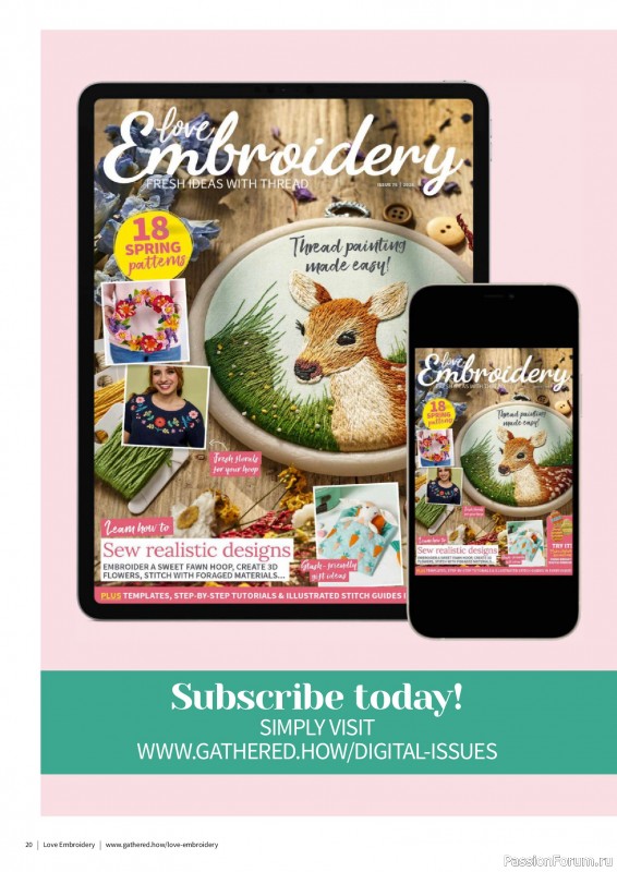 Коллекция вышивки в журнале &laquo;Love Embroidery №76 2026&raquo;