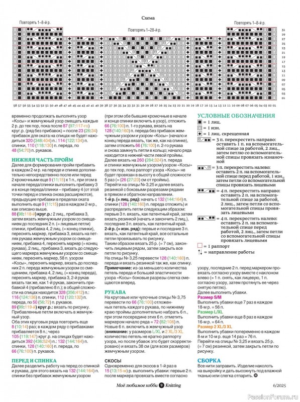 Вязаные модели в журнале «Knitting. Вязание №6 2025»