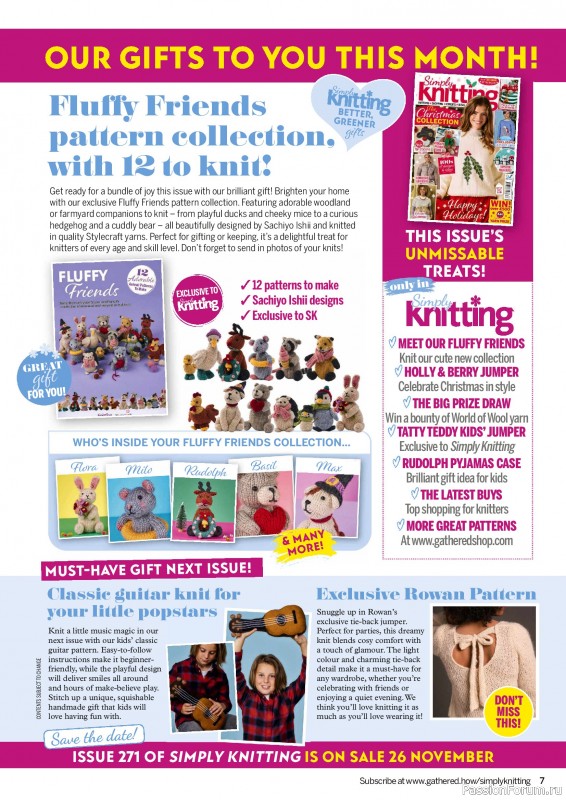 Вязаные проекты крючком в журнале «Simply Knitting №270 2025»