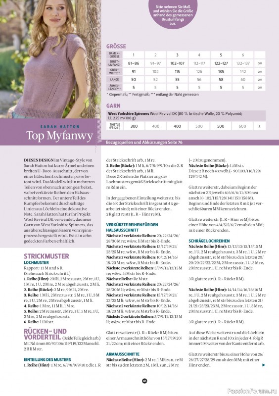 Вязаные проекты спицами в журнале «The Knitter №83 2026 Germany»