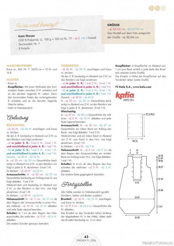 Вязаные проекты в журнале «Einfach Stricken №11 2026»