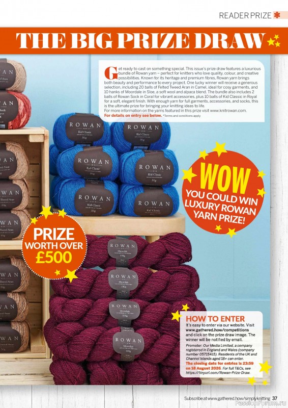Вязаные проекты в журнале «Simply Knitting №279 2026»