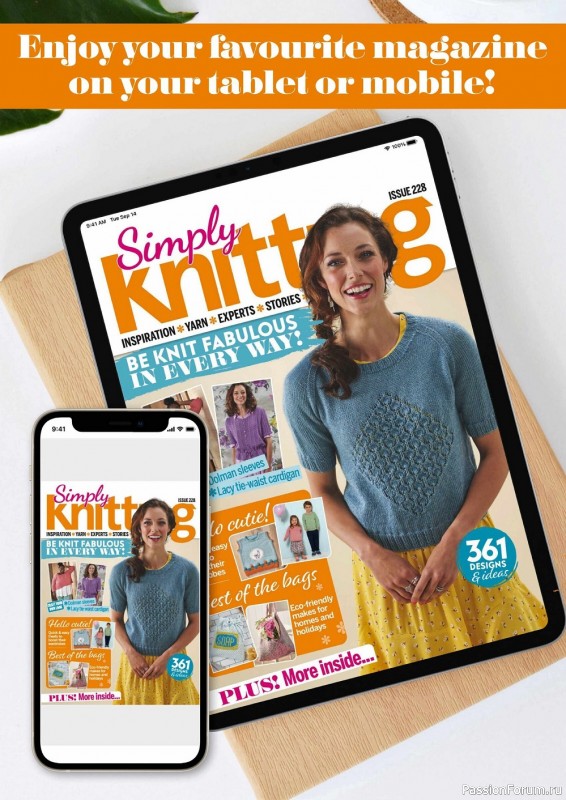 Вязаные модели в журнале «Simply Knitting №228 2022»