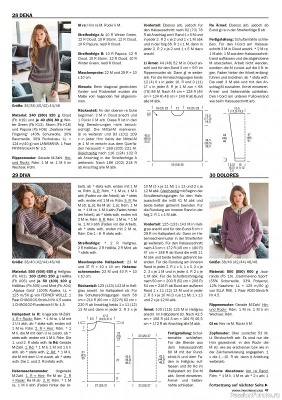 Вязаные модели в журнале «Verena Stricken №3 2022»