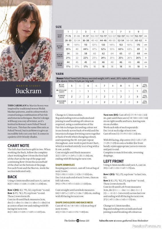 Вязаные проекты спицами в журнале &laquo;The Knitter №225 2026&raquo;