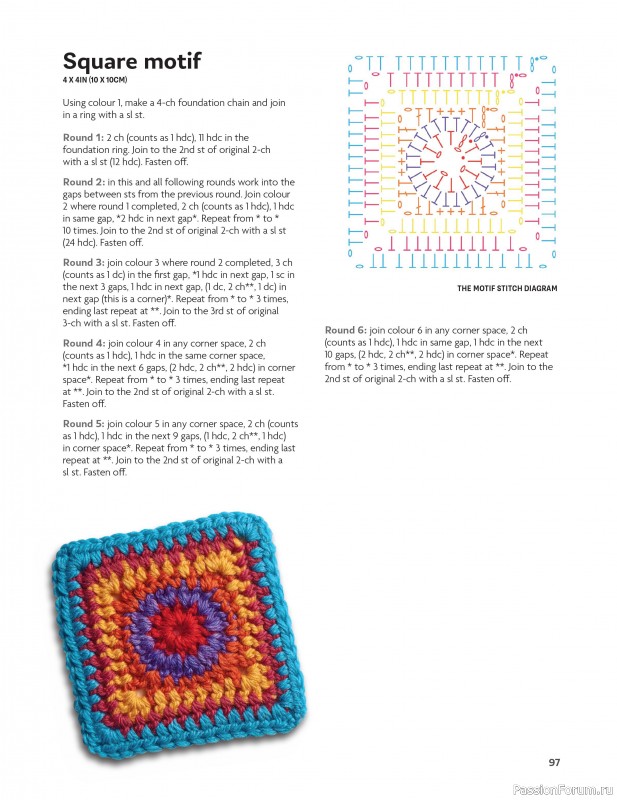 Вязаные проекты в книге «Block-by-Block Blankets and Afghans».