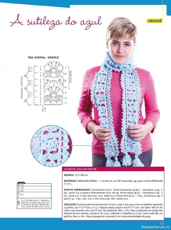 Вязаные проекты в журнале «Artesanato Simples - Cachecois Ed.67 2025»