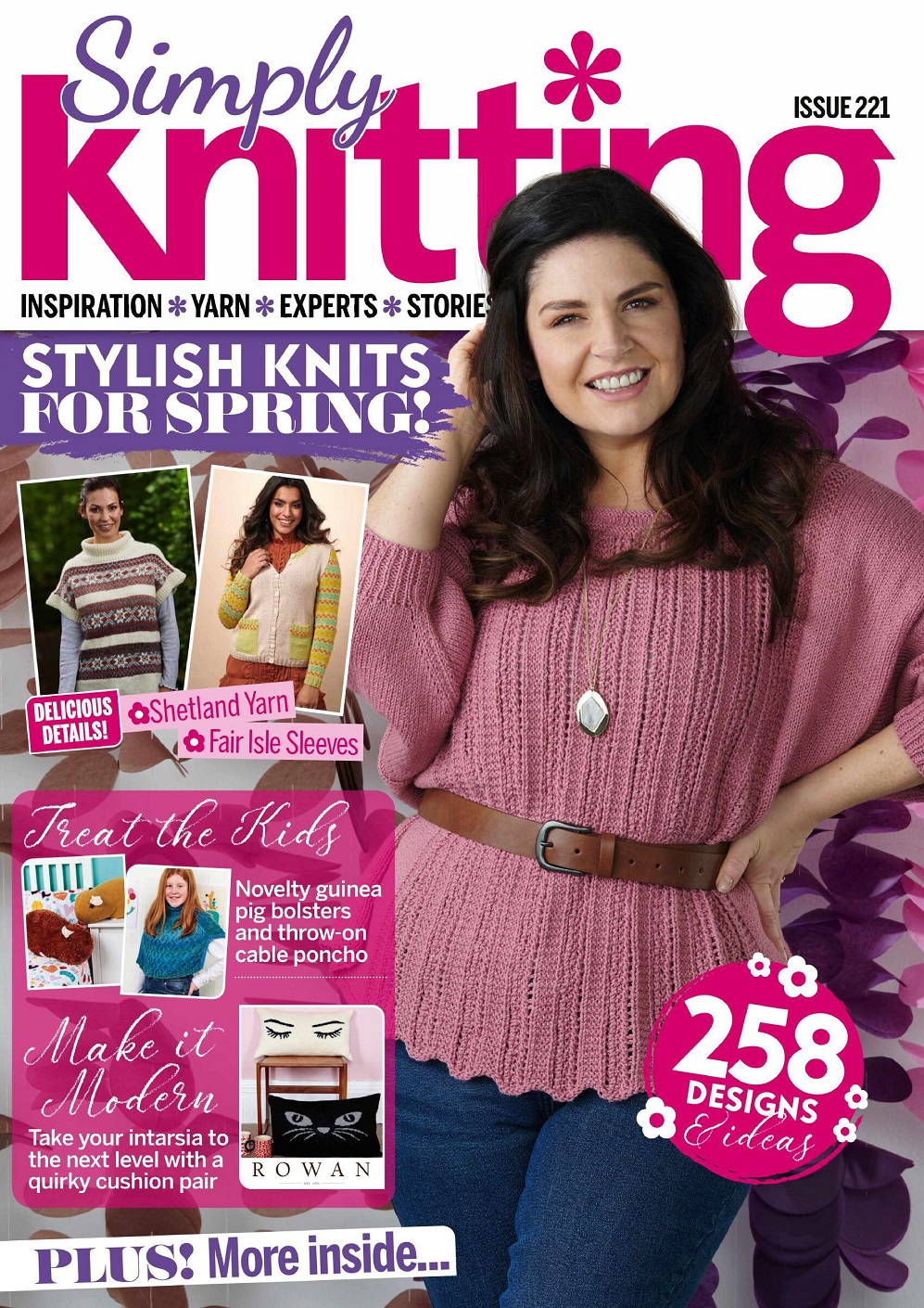 Модели вязаной одежды в журнале &quot;Simply Knitting №221 2022&quot;