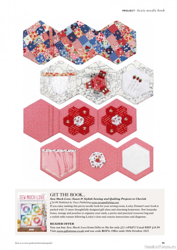 Коллекция проектов для рукодельниц в журнале «Todays Quilter №130 2025»