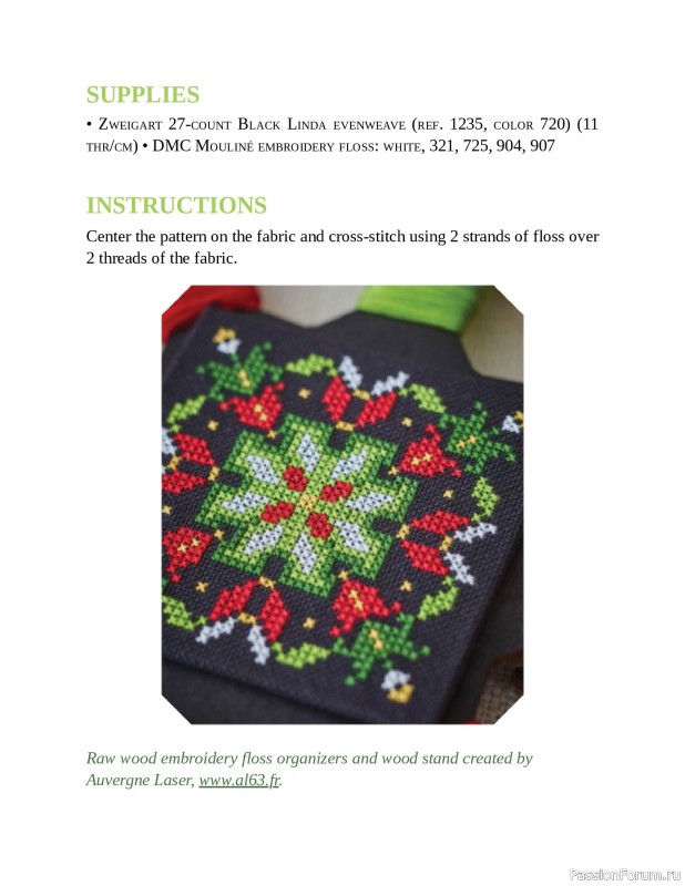Коллекция вышивки в книге «Cross-Stitch Mandalas»