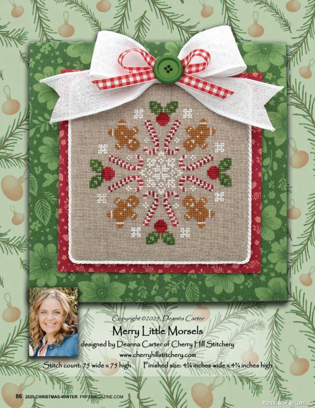 Коллекция вышивки в журнале «Punch Needle & Primitive Stitcher - Winter 2025»
