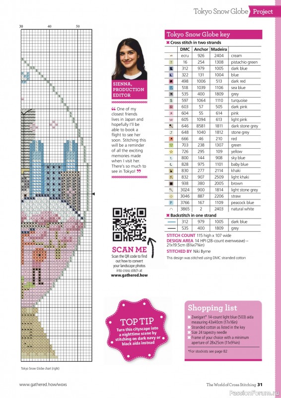 Коллекция вышивки в журнале &laquo;The World of Cross Stitching №368 2025&raquo;